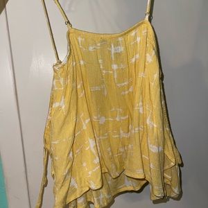 Forever 21 tank yellow and white